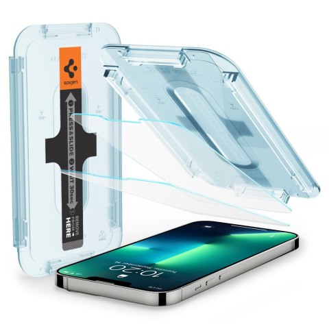 Szkło hartowane iPhone 14/13/13 Pro Spigen GLAS.tR ez Fit 2 PACK