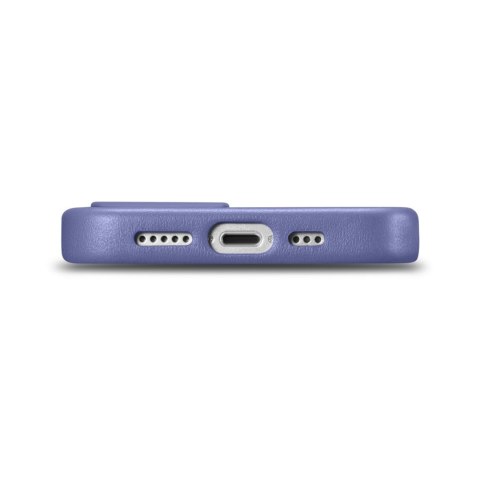 Etui na telefon iPhone 14 iCarer Leather MagSafe jasnofioletowe