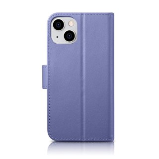 Etui iPhone 14 iCarer Wallet Anti-RFID 2in1 jasnofioletowe