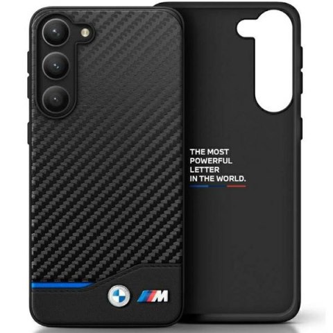 Etui Samsung Galaxy S23 Ultra BMW Leather Carbon czarne