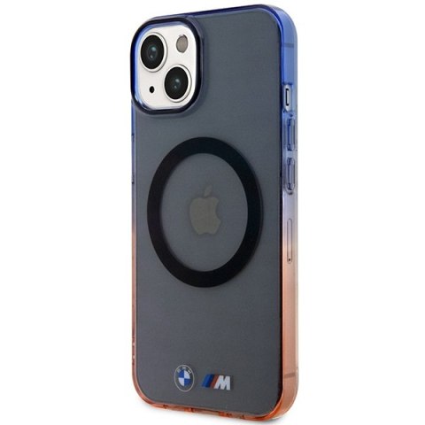 Etui na telefon iPhone 14 BMW szare hardcase Gradient Bumper MagSafe