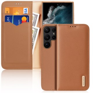 Etui Samsung Galaxy S23 Ultra Dux Ducis Hivo brązowe