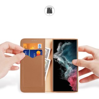 Etui na telefon Samsung Galaxy S23 Ultra Dux Ducis Hivo brązowe