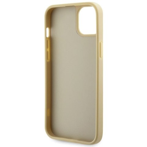 Etui na telefon iPhone 14 Guess złote hardcase z kryształkami