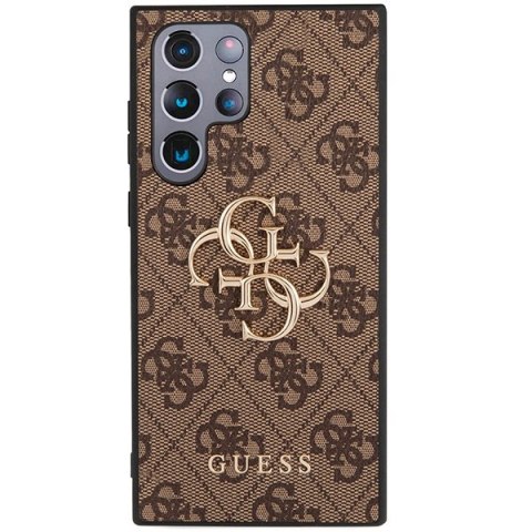 Etui na telefon Samsung Galaxy S23 Ultra Guess brązowe hardcase 4G