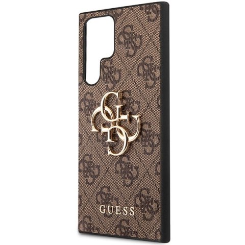 Etui na telefon Samsung Galaxy S23 Ultra Guess brązowe hardcase 4G