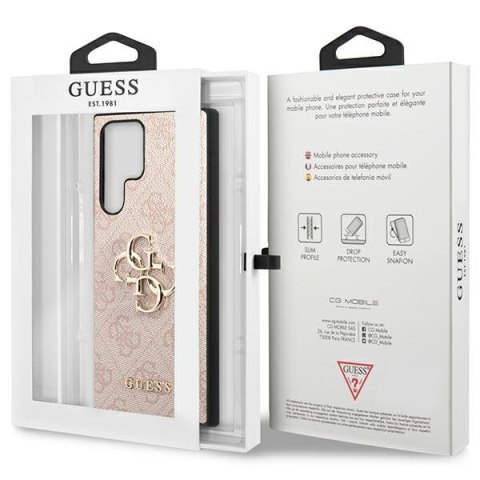 Etui na telefon Samsung Galaxy S23 Ultra Guess różowe hardcase 4G