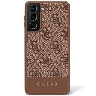 Etui Samsung Galaxy S23 Ultra Guess brązowe hardcase 4G Stripe Collection