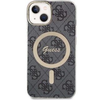 Etui na telefon iPhone 14 Guess 4G MagSafe czarne - styl i ochrona