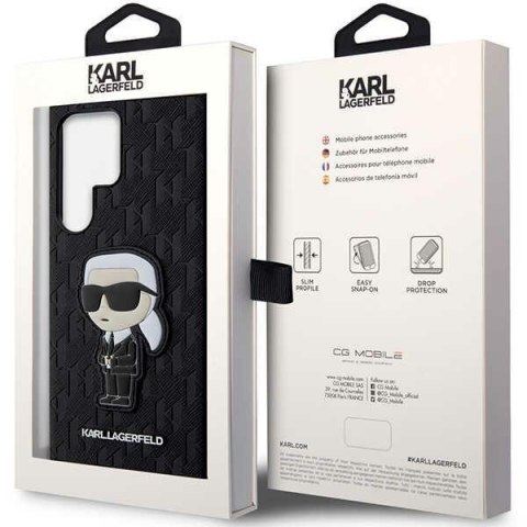 Etui na telefon Samsung Galaxy S23 Ultra Karl Lagerfeld Saffiano czarne