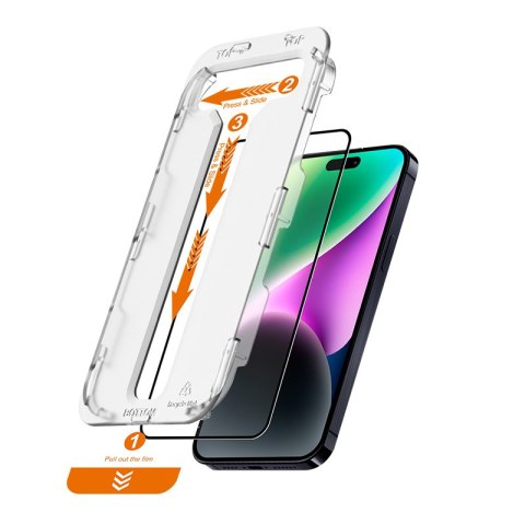 Szkło hartowane iPhone 14 / 13 / 13 Pro Crong EasyShield [2 PACK]