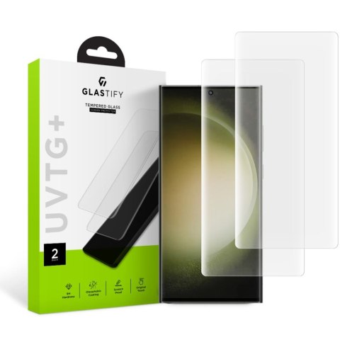 Szkło hartowane Samsung Galaxy S23 Ultra Glastify UVTG+ Clear 2 PACK