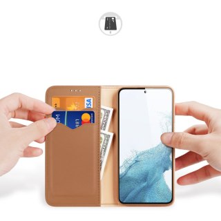 Etui na telefon Samsung Galaxy S23+ Dux Ducis Hivo brązowe, eleganckie