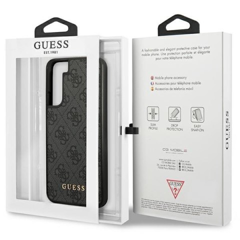 Etui na telefon Samsung Galaxy S23+ Plus Guess szare hardcase 4G Metal