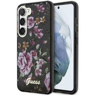 Etui na telefon Samsung Galaxy S23+ Plus Guess Flower Collection czarne