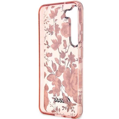 Etui na telefon Samsung Galaxy S23+ Plus Guess różowe Flower Collection