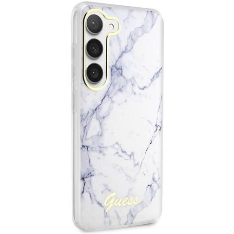 Etui Samsung Galaxy S23+ Plus Guess białe hardcase Marble