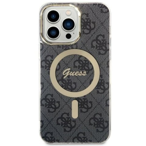 Etui na telefon Samsung Galaxy S23 Ultra Guess czarne hardcase MagSafe