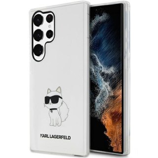 Etui na telefon Samsung Galaxy S23 Ultra Karl Lagerfeld Choupette transparentne