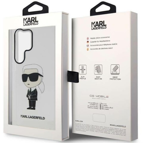 Etui Samsung Galaxy S23 Ultra Karl Lagerfeld transparentne hardcase Ikonik