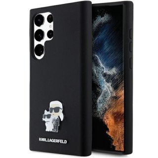 Etui na telefon Samsung Galaxy S23 Ultra Karl Lagerfeld czarne silikonowe