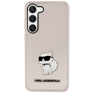 Etui na telefon Samsung Galaxy S23+ Plus Karl Lagerfeld Choupette różowe