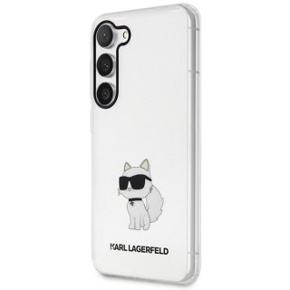 Etui na telefon Samsung Galaxy S23+ Karl Lagerfeld Choupette transparentne