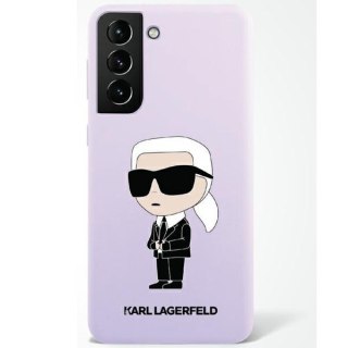 Etui na telefon Samsung Galaxy S23+ Karl Lagerfeld purpurowe silikonowe