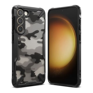 Etui na telefon Samsung Galaxy S23+ Ringke Fusion-X Camo Moro czarne