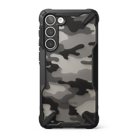 Etui na telefon Samsung Galaxy S23+ Ringke Fusion-X Camo Moro czarne