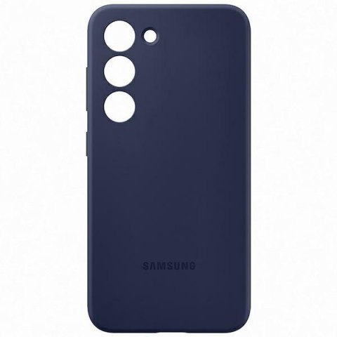 Etui Samsung Galaxy S23+ Plus EF-PS916TN Silicone Cover granatowe