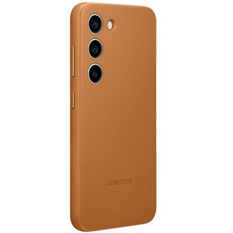 Etui na telefon Samsung Galaxy S23+ Plus EF-VS916LA Camel Leather Cover