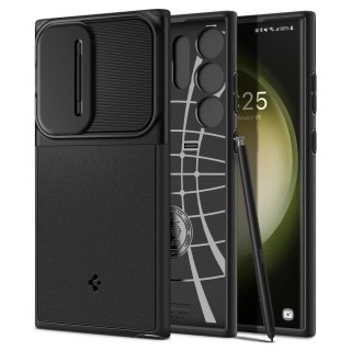 Etui na telefon Samsung Galaxy S23 Ultra Spigen Optik Pancerne Czarne