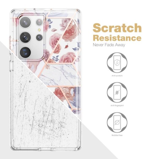 Etui na telefon Samsung Galaxy S23 Ultra Tech-Protect Velar Marble