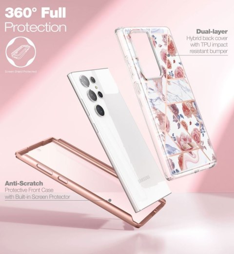 Etui na telefon Samsung Galaxy S23 Ultra Tech-Protect Velar Marble