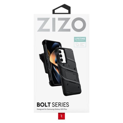 Etui na telefon Samsung Galaxy S23+ ZIZO BOLT + szkło ochronne czarne