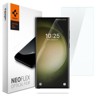 Folia Spigen Neo Flex Samsung Galaxy S23 Ultra Clear [2 PACK]