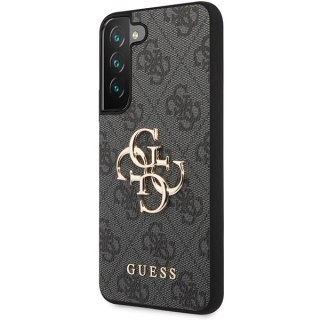 Etui na telefon Samsung Galaxy S23 Guess szare hardcase z metalowym logo