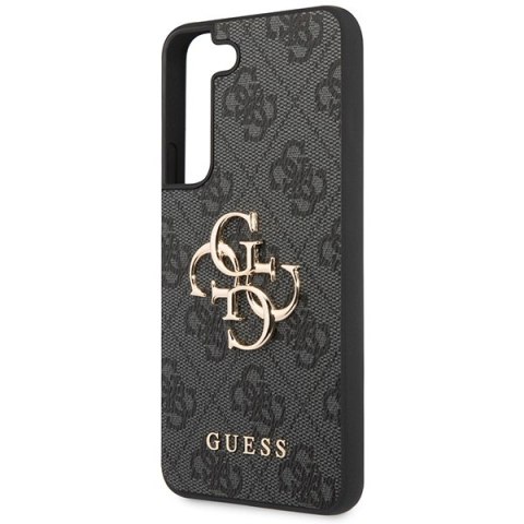 Etui na telefon Samsung Galaxy S23 Guess szare hardcase z metalowym logo