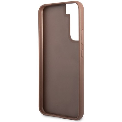 Etui na telefon Samsung Galaxy S23 Guess brązowe hardcase 4G Metal Gold