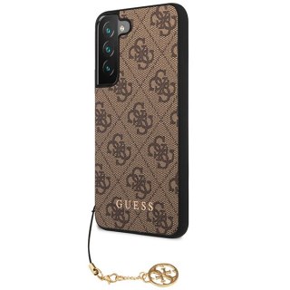 Etui na telefon Samsung Galaxy S23 Guess brązowe hardcase 4G Charms