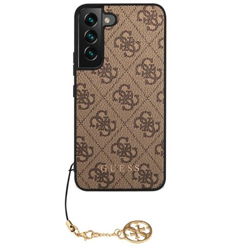 Etui Samsung Galaxy S23 Guess brązowe hardcase 4G Charms Collection