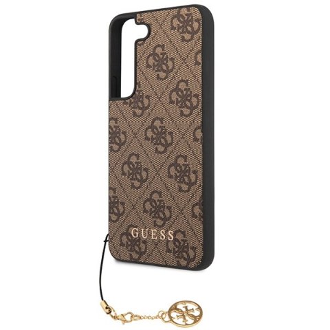 Etui Samsung Galaxy S23 Guess brązowe hardcase 4G Charms Collection