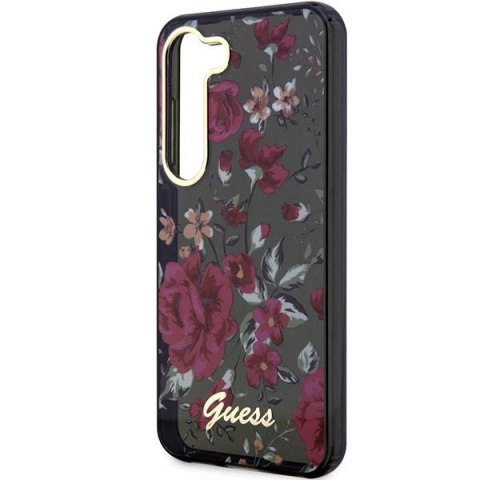 Etui na telefon Samsung Galaxy S23 Guess khaki Flower Collection