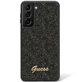 Etui na telefon Samsung Galaxy S23 Guess czarne hardcase Glitter Script