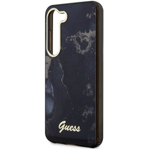 Etui na telefon Samsung Galaxy S23 Guess czarne hardcase Golden Marble