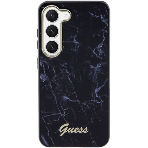 Etui na telefon Samsung Galaxy S23 Guess czarne hardcase Marble