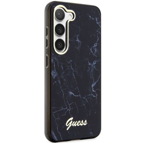 Etui na telefon Samsung Galaxy S23 Guess czarne hardcase Marble