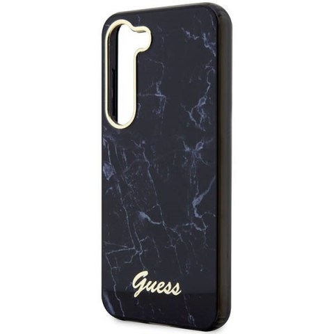 Etui na telefon Samsung Galaxy S23 Guess czarne hardcase Marble