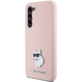 Etui na telefon Samsung Galaxy S23+ Karl Lagerfeld Choupette różowe silikonowe